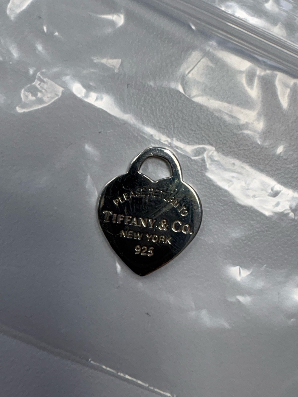 Tiffany & Co. Silver Heart Tag Charm